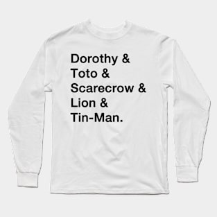 Wizard of Oz Names Long Sleeve T-Shirt